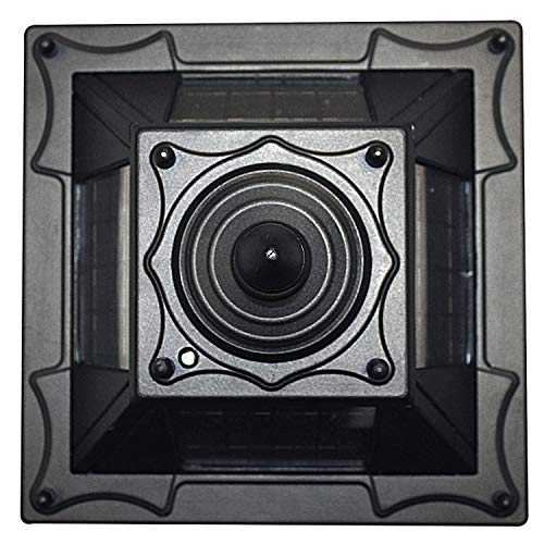 Gama Sonic GS-300F Regal Lamp Outdoor Solar Light Fixture, 3" Post Fitter Mount, Warm White LED, Black