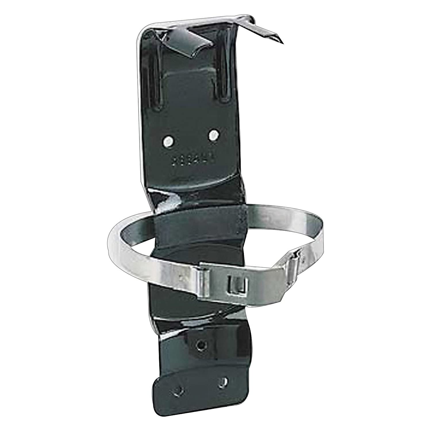Photo 1 of Kidde Fire Extinguisher Mount, Metal Strap Bracket, Heavy Duty, Compatible 5-Pound Fire Extinguishers, Black