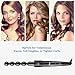 Wand Curling Iron, [Updated]6-in-1 Hair Curling Wand Set Temperature Control SKM Loose Curls Maker Tourmaline Ceramic Barrels for All Types of Hair with Glove and Box
