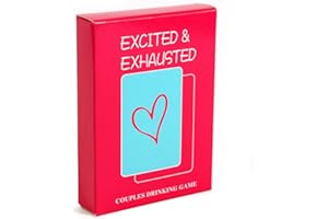 Sex Couples Drinking Game for Adults - Excited & Exhausted，Romantic Game for Couples - Perfect Date Night Ideas