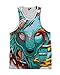 INTO THE AM Digital Wolf Men's Sleeveless Tank Top Shirt (Large)