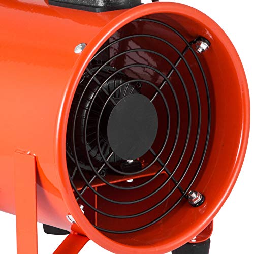VEVOR OrangeA Utility Blower Fan, 8 Inches, 230W 882 CFM High Velocity Ventilator w/ 32.8 ft/10 m Duct Hose, Portable Ventilation Fan, Fume Extractor for Exhausting & Ventilating at Home and Job Site