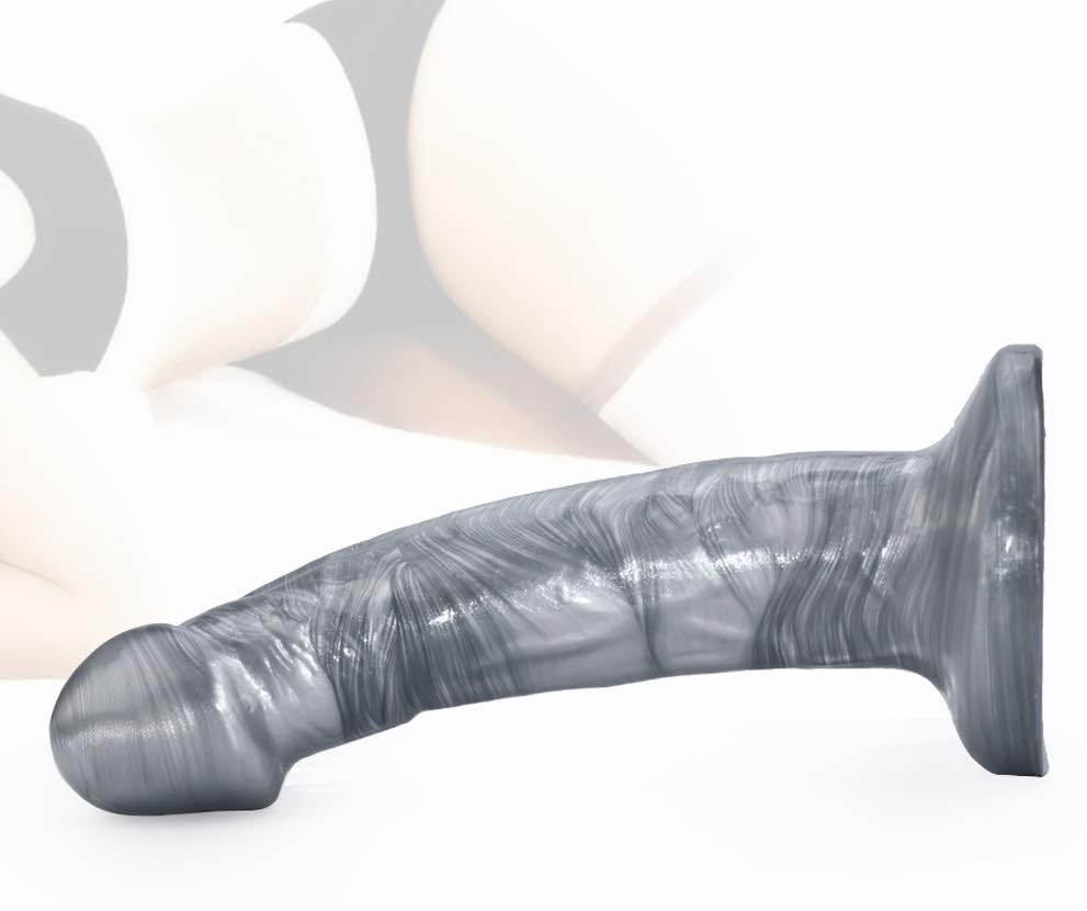 Sexowj 2019 Wonderful Gift Silver Women D'ǐdlo Realistic Big Soft New 7" Suction Cup Waterproof 100% Secret Packing