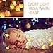 B-right Led Globe String Lights Indoor 50 LEDs Globe Fairy String Lights Battery Operated, Decorative Ball String Lights for Bedroom/Dorm Room（Warm White）