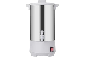 SYBO Commercial Grade Stainless Steel Percolate Coffee Maker Hot Water Urn for Catering, 30-Cup, 4.5L, Grey
