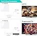[2020 Newest] HDTV Antenna,Indoor Digital Antenna 180 Miles Range Support 4K 1080P VHF UHF&Older TV's Digital Antenna with Amplifier Signal Booster,17ft Coax Cable/USB Power Adapter (White)