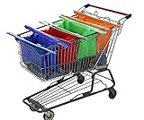 Reusable Shopping Cart Bags and Grocery Organizer Designed for Trolley Carts by Modern Day Living