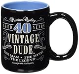 Laid Back CF11014 40th BD Vintage Dude Coffee Mug, 14-Ounce