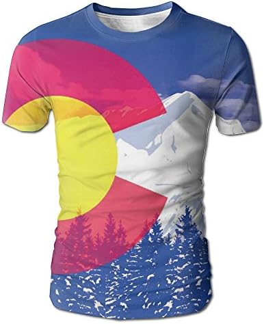 Colorado Mountain Cheap Short Sleeve Casual T Shirt Young Men Gift
