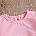 C&M Wodro Toddler Girls Clothes Winter Warm Long Sleeve Tops+Long Pants Set (Pink, 3T (2-3 Years))