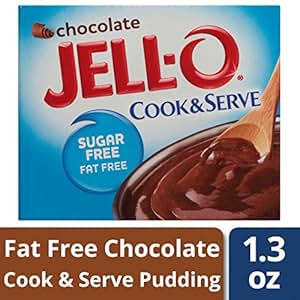 Amazon.com : Jell-O Sugar-Free Chocolate Cook & Serve Pudding Mix 1.3