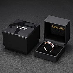 King Will METEOR 8mm Gold Tungsten Ring for Men