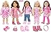 Sophia's 4 Doll Outfits & 3 Pr. of Shoes Complete Doll Clothes for American Dolls, Set of 18 Inch Doll Winter Wear Or Spring, Pink Dress, Purse, Hair Piece, 14 Piece Set