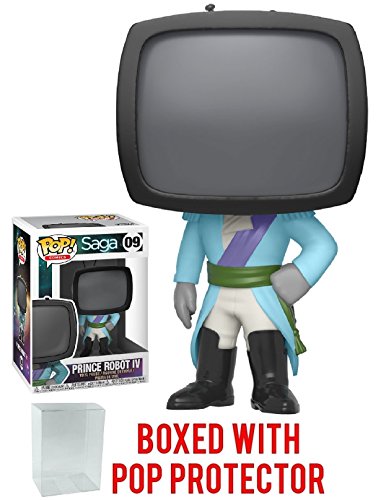 Funko Pop! Comics: Saga - Prince Robot IV Vinyl Figure (Bundled with Pop Box Protector Case)