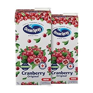 Ocean Spray Cranberry Juice with 20% Cranberry, 1 l, Pack of 2