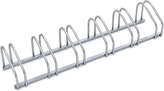 Monzana Fahrradständer für 6 Fahrräder 35-60 mm Reifenbreite Mehrfachständer Aufstellständer Radständer Bodenständer