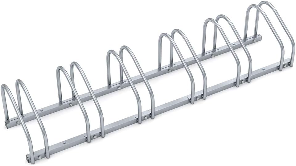 Monzana Fahrradständer für 6 Fahrräder 35-60 mm Reifenbreite Mehrfachständer Aufstellständer Radständer Bodenständer
