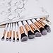 Makeup Bag Organizer Portable Marble Make up Brushes Cosmetic Bags Travel PU Handbag Pouch with Gold Zipper Storage Case for Women Purse,White (8.7