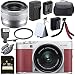 Fujifilm X-A5 Mirrorless Digital Camera with 15-45mm Lens (Pink) + 32GB SDHC Card + 52mm UV Filter + NP-W126 Lithium Ion Battery + External Rapid Charger Bundlethumb 1