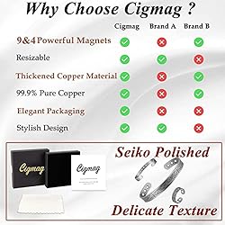 Cigmag Copper Bracelets for Women and Copper