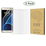 Samsung Galaxy S7 Edge Screen Protector Anti-Bubble Full Coverage HD Clear Film ( 3PACK )