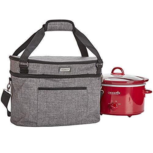 HOMEST Slow Cooker Travel Bag with Easy to Clean Lining, Insulated