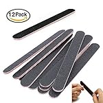 New8Beauty Nail Files Emery Board 12-Pack (100/180 Grit) - Nail Buffering Files