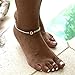 Fabal Boho Starfish Anklet Vintage Ankle Bracelet For Women Buddha Foot Jewelry Summer Barefoot Beach Anklet (B)