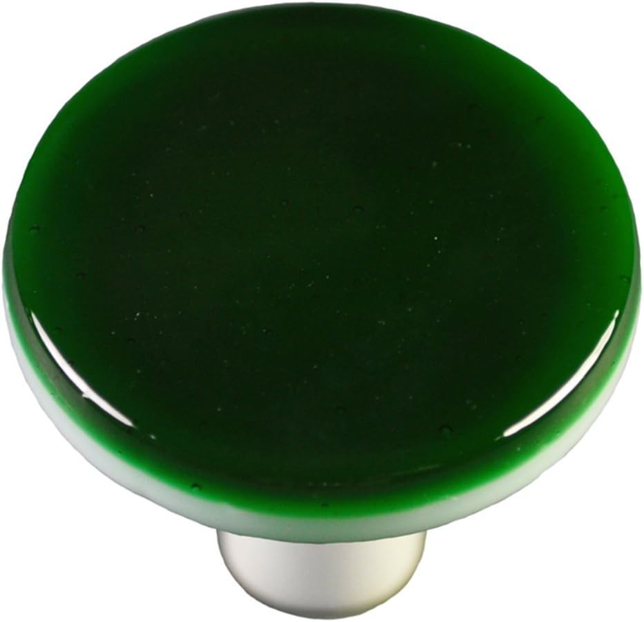 Round Knob in Kelly Green (Aluminum) And Furniture Knobs