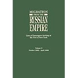 Migration from the Russian Empire, Lists of Passengers Arriving at the Port of New York : October 1882-April 1886