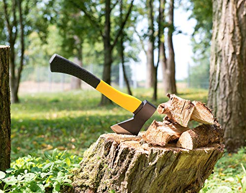 Semptec Urban Survival Technology Universal-Beil mit Fiberglas-Stiel und gummiertem Griff, 600 g (Kettensäge) – Bild 4