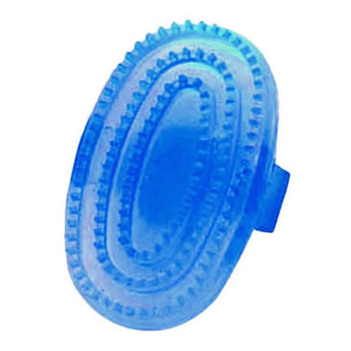 LINCOLN Synthetic Rubber Curry Comb, Blue, Large