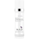 M.A.D Skincare YOUTH TRANSFORMATION RETINOL SERUM 2% - Professional Anti-Aging Solution for Wrinkles & Acne-Prone Skin | Clears Blemishes & Large Pores | Hyaluronic Acid & Amino Acids | 1oz