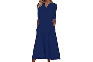 BAGELISE Maxi Dress for Women,2023 Spring Summer Cotton Linen Boho Casual Fashion Sleeveless Dress for Holiday