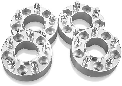 4 Hubcentric Wheel Spacers Adapters for 5 Lug Chevy Camaro Impala Equinox 5x120 Hubcentric with lip 1.5 inch thick