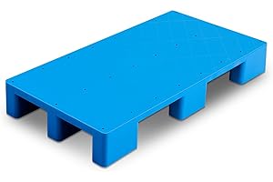 Kritkin Plastic Pallets for Basement Storage Lightweight Floor Pallets Display Pallets for Outside Waterproof Storage Pad Lightweight Wear Resistant Basement Pallet for Floor (31.5 x 23.6 x 5.5 Inch)