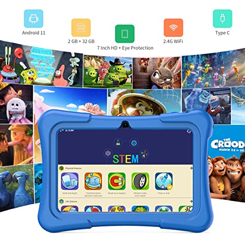 PRITOM Tablet for Kids, 7 inch Kids Tablets with WiFi, 32GB ROM, 2GB