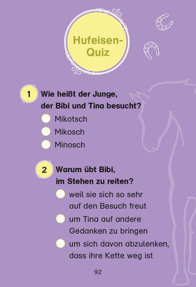 Bibi Tina Ritt Ins Abenteuer 4 Spannende Pferde Abenteuer In Einem Band Mit Hufeisen Quiz Ab 6 Jahren Lesen Lernen Mit Bibi Und Tina Amazon De Bucher