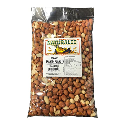 Naturalee Peanuts, Raw Whole Spanish Redskin 1 lbs