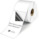 L LIKED 2.25" x 4" Direct Thermal Labels, Permanent Adhesive Shipping Postage Label & Compatible with Rollo, Zebra and Other Desktop Printers (1 Roll, 350 Labels)