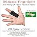 IRUFA, FS-OS-11, 3D Breathable Fabric Finger Splint, Stabilizer Brace Wrap Support for Trigger Broken, Curved Bent Mallet Locking Finger, Dislocation, Straightener, Pain Relief Black, One PCS