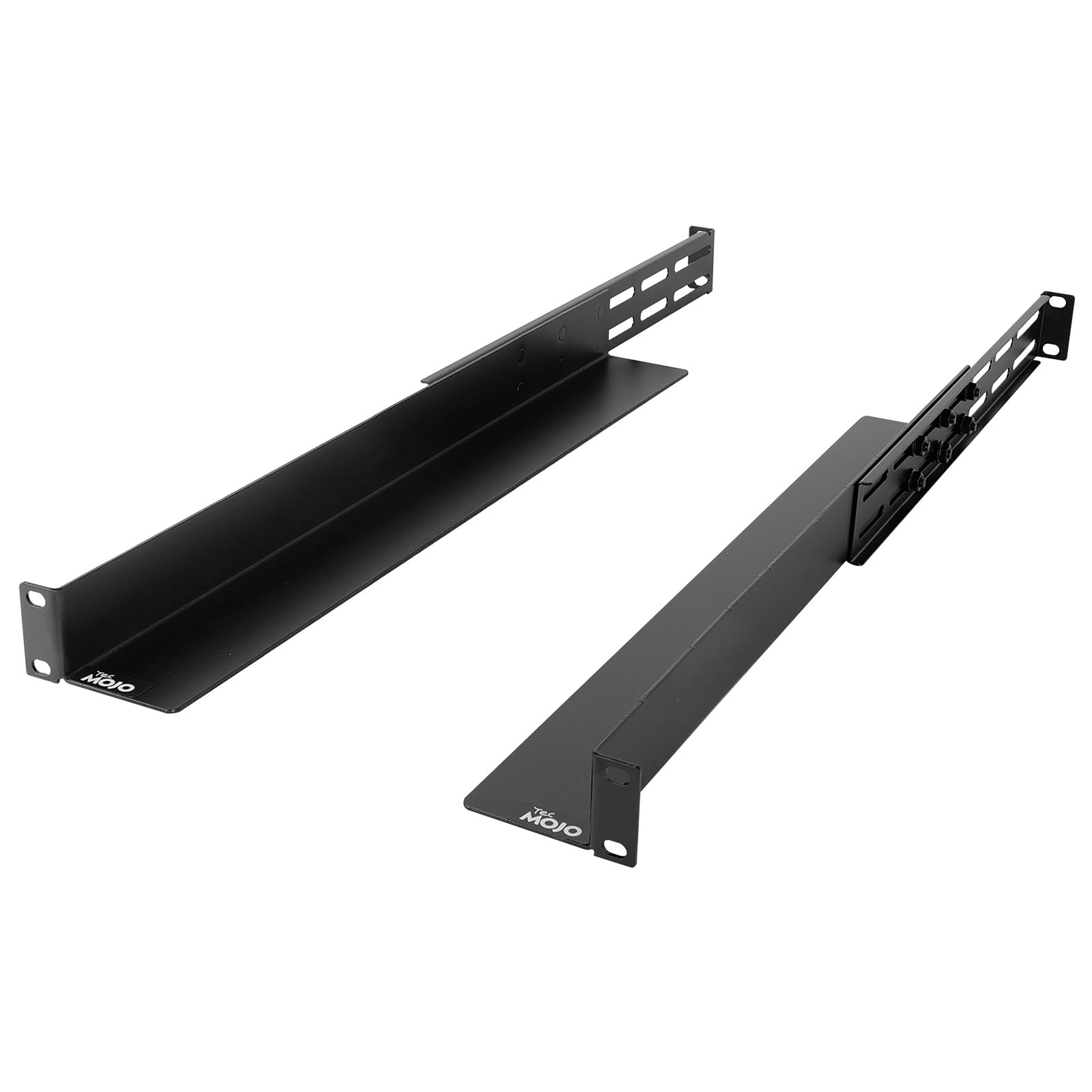 Tecmojo 1U Universal Rack Mount Rails,4-Post Server Rack Shelf Rail ...