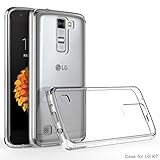 LG K7 Case, CASEPLAY LG K 7 Case Cover Premium Crystal Clear Case Lightweight / NO Bulkiness / Shock Absorption / Scratch Resistant Clear Back Panel + TPU Protective bumper Case for LG K7 (2016)