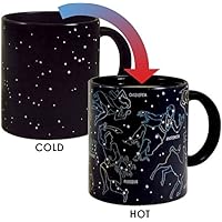 The Unemployed Philosophers Guild Heat Changing Constellation Mug - Add Coffee or Tea and 11 Constellations Appear - Comes in a Fun Gift Box