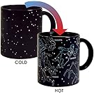 Heat Changing Constellation Mug by The Unemployed Philosophers Guild - Stars Appear in the Night Sky on this Color Changing Coffee Cup - 10 OZ - BPA Free Ceramic - Comes in a Fun Colorful Gift Box