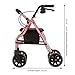 NOVA Medical Products Zoom Rollator Walker with 20” Seat Height, 20 Inch, Pink