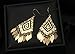Ancient Gold Silver Plated Hollow Geometric Leaves Tassel Dangle Earring (Gold)