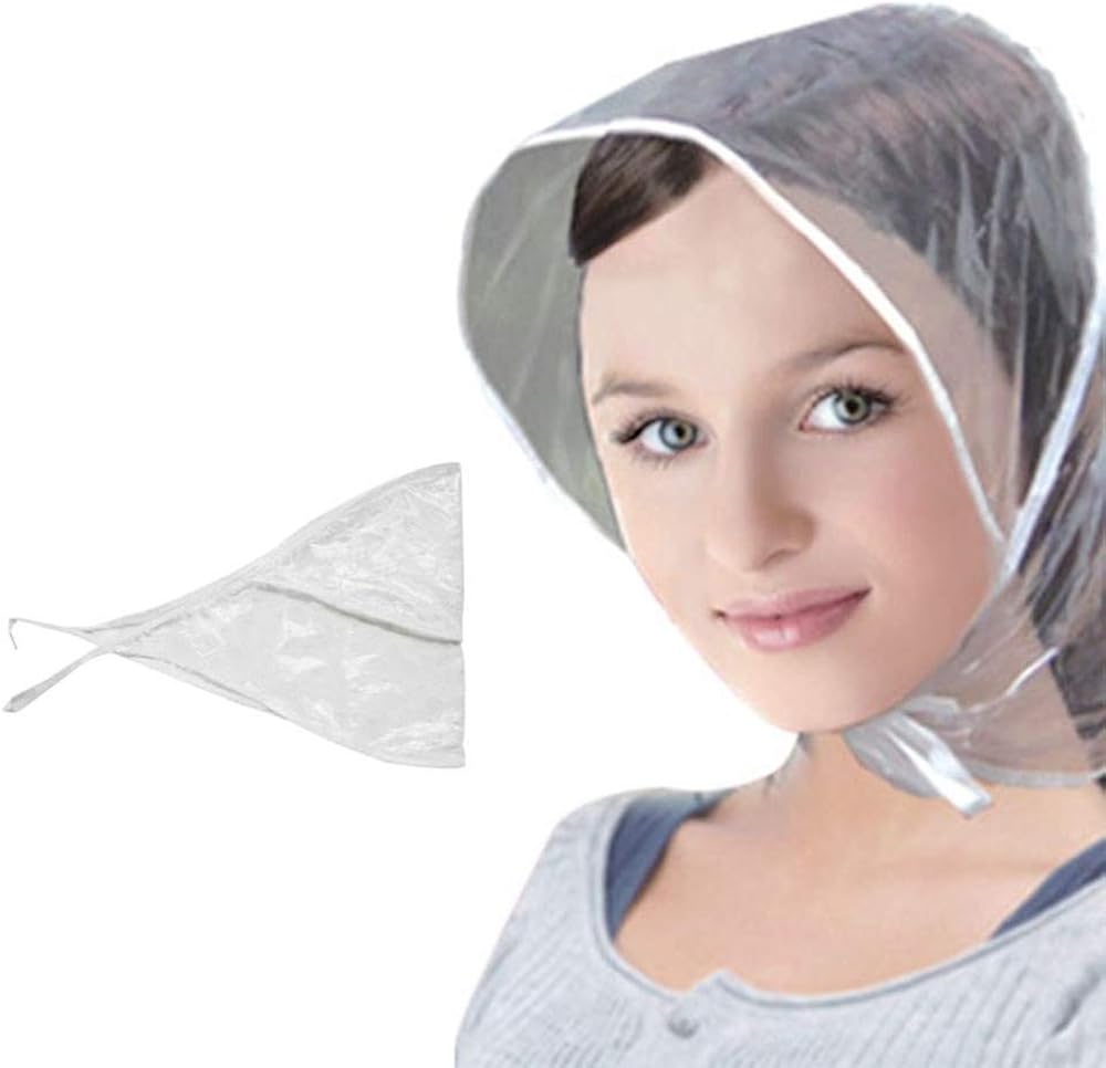 clear rain hat
