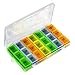 Pill Organizer Box Weekly Case, Medicine Organizer, Vitamin Organizer, Reminder Daily Am PM, Day Night Compartments 7 Days (Weekly 3 Compartment) 818