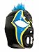 CRAZY CLOWN Adult Lucha Libre Wrestling Mask (pro-fit) Costume Wear - Black/Blue
